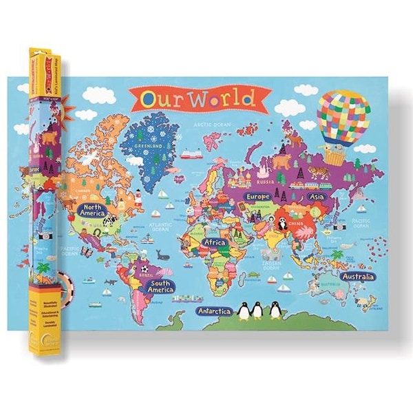Round World Products Round World Products RWPKM01 World Map for Kids RWPKM01 - main